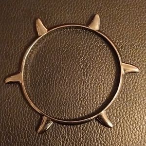 Silver Spiked Bangle